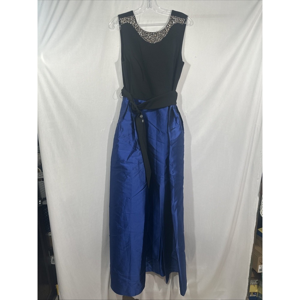 NEW $1095 SACHIN & BABI [ 10 ] Monica Sleeveless Sequined BallGown Black #J2111 - Picture 9 of 16